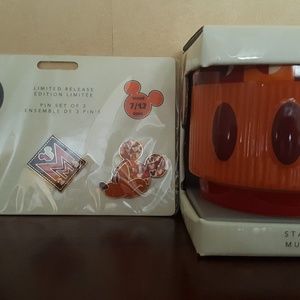 July  Mickey Mouse mug and pin set
